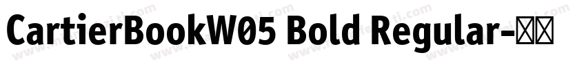 CartierBookW05 Bold Regular字体转换